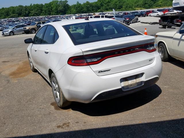 1C3CDFBB5FD150128 - 2015 DODGE DART SXT WHITE photo 3