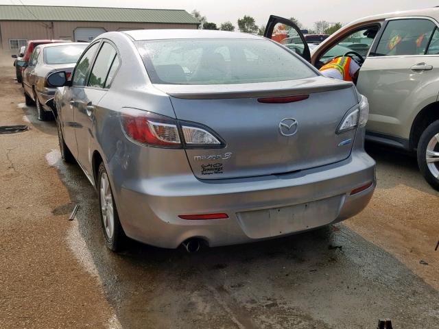 JM1BL1W72C1657309 - 2012 MAZDA 3 I GRAY photo 3