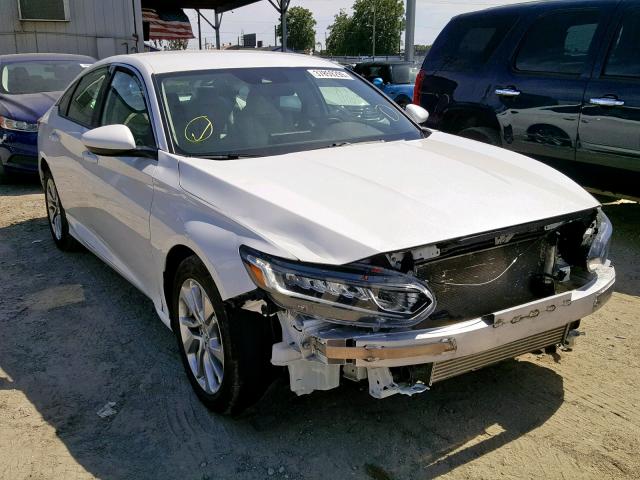 1HGCV1F15JA000870 - 2018 HONDA ACCORD LX WHITE photo 1