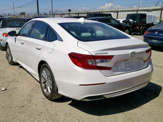 1HGCV1F15JA000870 - 2018 HONDA ACCORD LX WHITE photo 3