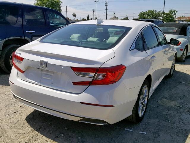 1HGCV1F15JA000870 - 2018 HONDA ACCORD LX WHITE photo 4