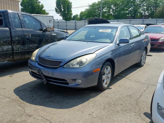 JTHBA30G655086296 - 2005 LEXUS ES 330 BLUE photo 2