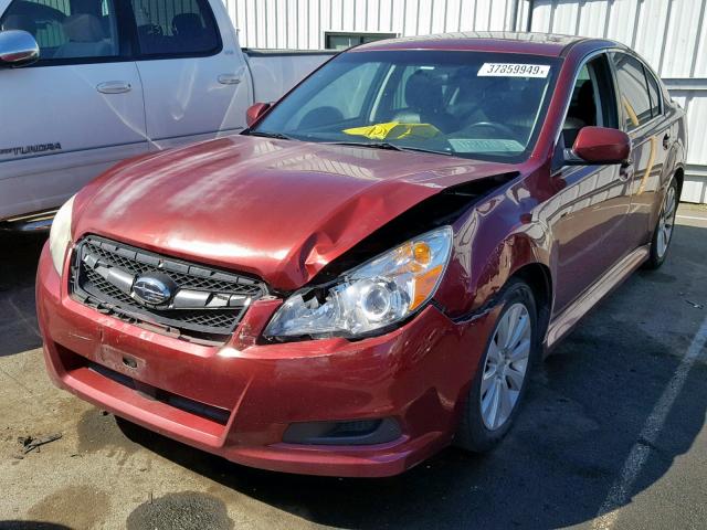 4S3BMDG67B2216062 - 2011 SUBARU LEGACY 3.6 MAROON photo 2