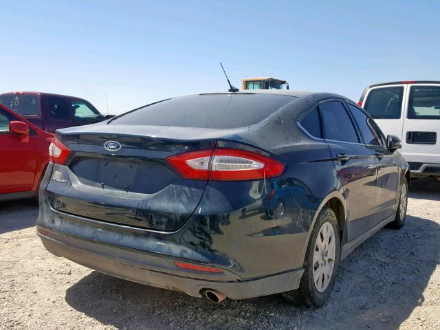 3FA6P0G78ER255646 - 2014 FORD FUSION S BLACK photo 4