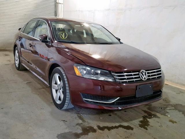 1VWBN7A35DC144690 - 2013 VOLKSWAGEN PASSAT SE BURGUNDY photo 1