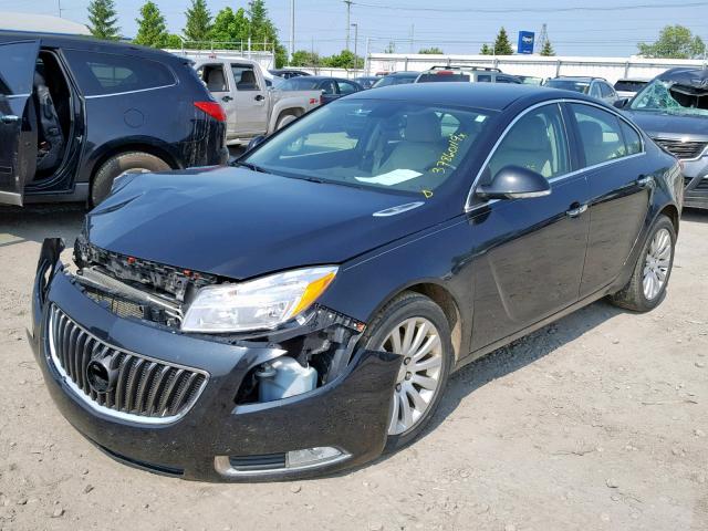 2G4GS5EV2D9132257 - 2013 BUICK REGAL PREM GRAY photo 2