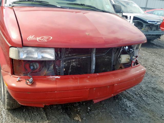 1GBEL19WXXB137010 - 1999 CHEVROLET ASTRO RED photo 7