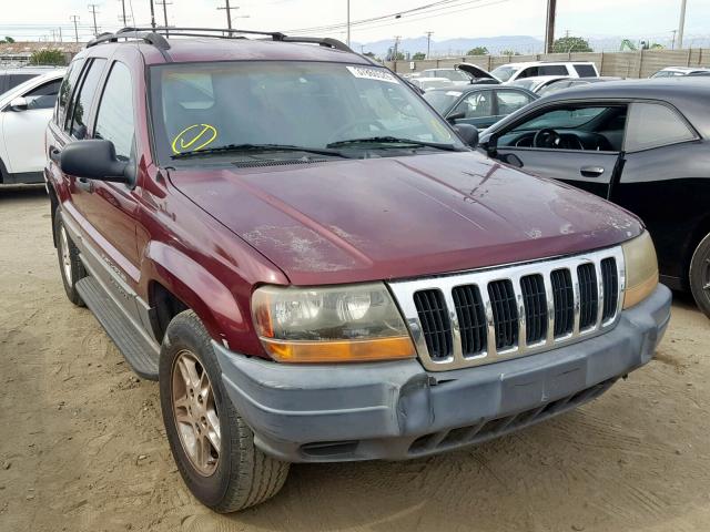 1J4GX48S22C123947 - 2002 JEEP GRAND CHER MAROON photo 1