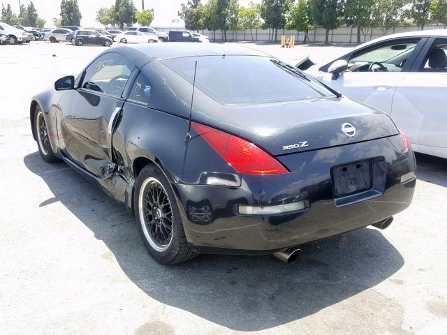 JN1AZ34E25M654339 - 2005 NISSAN 350Z COUPE BLACK photo 3