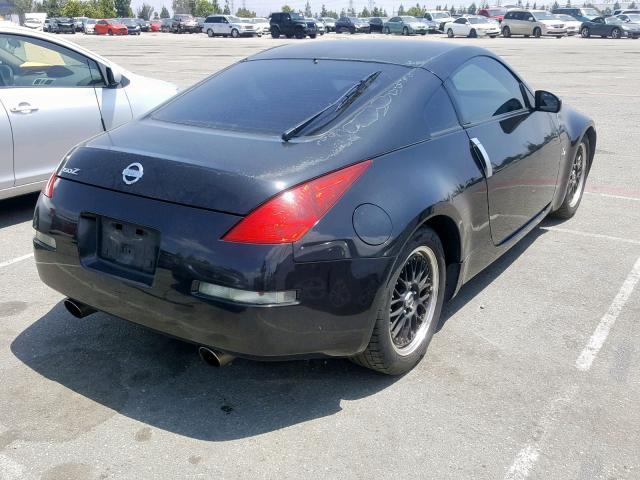 JN1AZ34E25M654339 - 2005 NISSAN 350Z COUPE BLACK photo 4