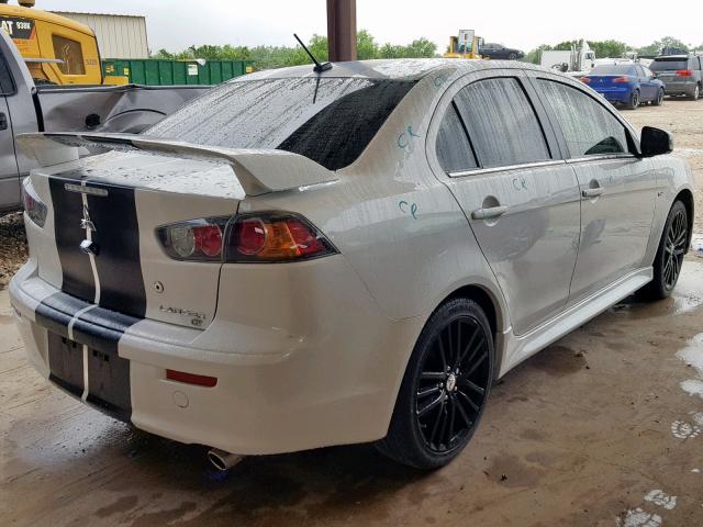 JA32U8FW5GU003727 - 2016 MITSUBISHI LANCER GT WHITE photo 4