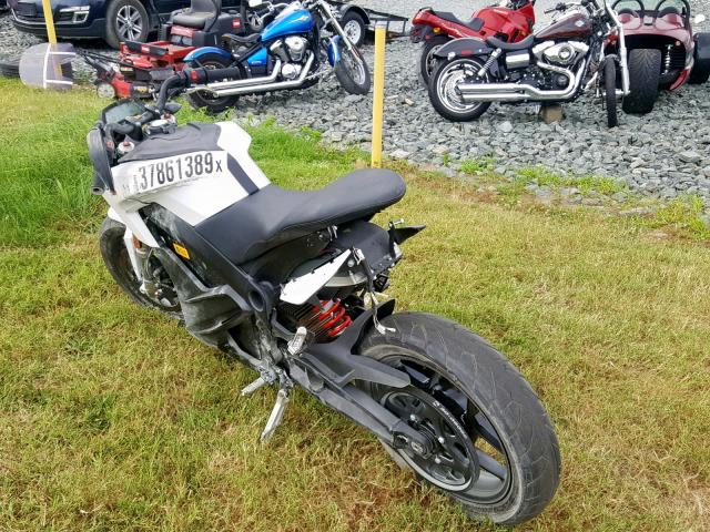 538SMFZ65JCG09912 - 2018 ZERO MOTORCYCLES INC S 13.0 WHITE photo 3