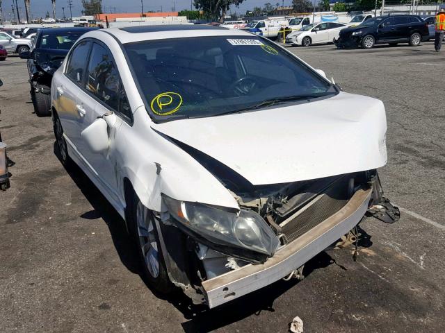 1HGFA16909L001486 - 2009 HONDA CIVIC EXL WHITE photo 1