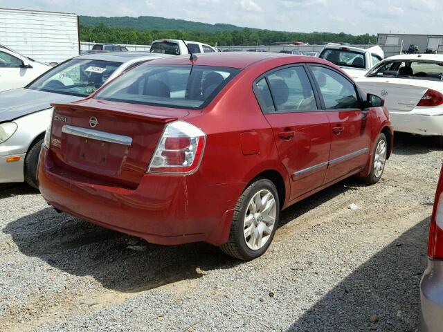 3N1AB6AP5BL622812 - 2011 NISSAN SENTRA 2.0 RED photo 4