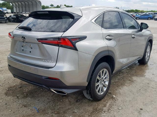 JTJYARBZ2K2117115 - 2019 LEXUS NX 300 SILVER photo 4