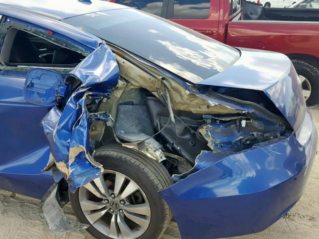 1HGCS12819A011145 - 2009 HONDA ACCORD EXL BLUE photo 9