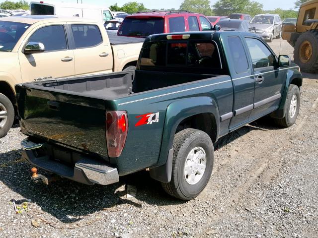 1GCDT196148191747 - 2004 CHEVROLET COLORADO GREEN photo 4