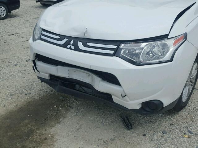 JA4AD2A34EZ017359 - 2014 MITSUBISHI OUTLANDER WHITE photo 9