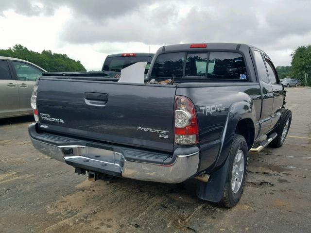 5TFTU4GNXCX018527 - 2012 TOYOTA TACOMA PRE GRAY photo 4