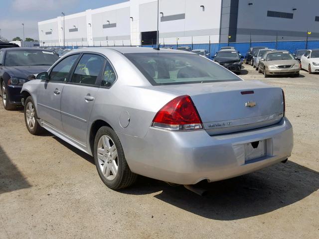 2G1WB5E3XE1147368 - 2014 CHEVROLET IMPALA LIM SILVER photo 3