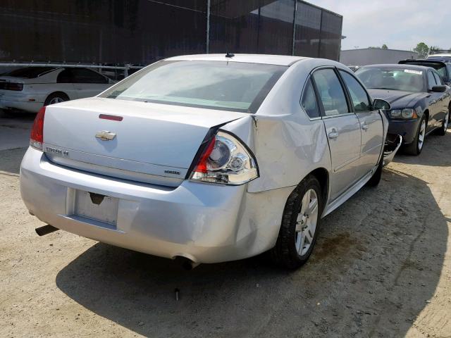 2G1WB5E3XE1147368 - 2014 CHEVROLET IMPALA LIM SILVER photo 4