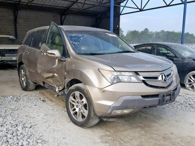 2HNYD28207H544278 - 2007 ACURA MDX TAN photo 1