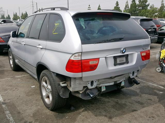 5UXFA53542LP52120 - 2002 BMW X5 3.0I SILVER photo 3