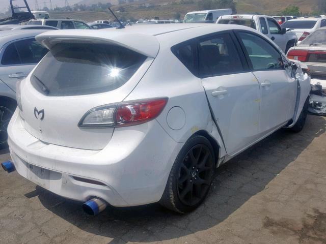 JM1BL1L47C1640743 - 2012 MAZDA SPEED 3 WHITE photo 4