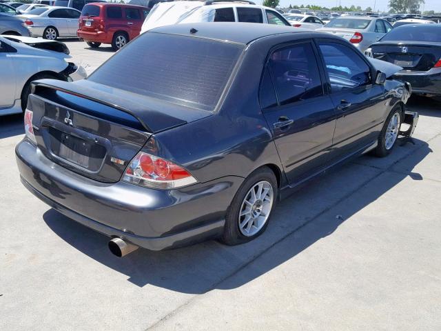 JA3AJ66F14U020979 - 2004 MITSUBISHI LANCER RAL SILVER photo 4