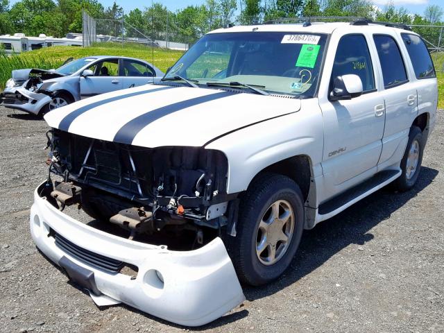 1GKEK63U74J276147 - 2004 GMC YUKON DENA WHITE photo 2