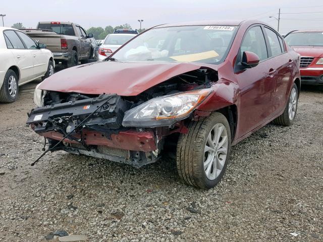 JM1BL1U57B1359208 - 2011 MAZDA 3 S RED photo 2