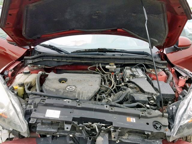 JM1BL1U57B1359208 - 2011 MAZDA 3 S RED photo 7