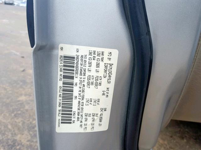 2A8GM48486R898114 - 2006 CHRYSLER PACIFICA GRAY photo 10