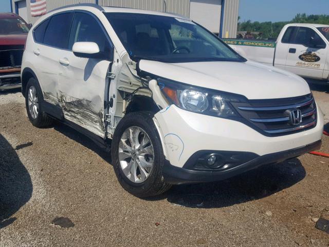 5J6RM4H76DL055944 - 2013 HONDA CR-V EXL WHITE photo 1