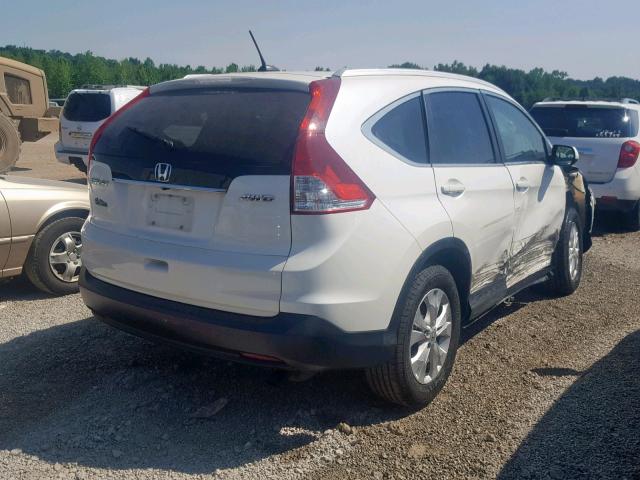 5J6RM4H76DL055944 - 2013 HONDA CR-V EXL WHITE photo 4