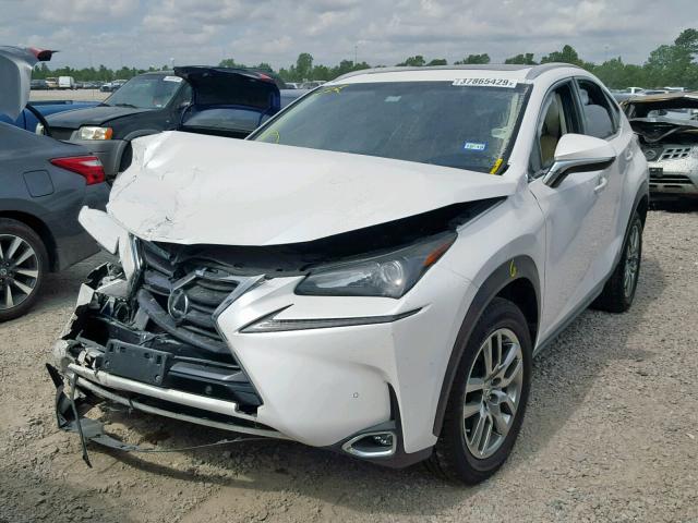 JTJYARBZ1F2003421 - 2015 LEXUS NX 200T WHITE photo 2