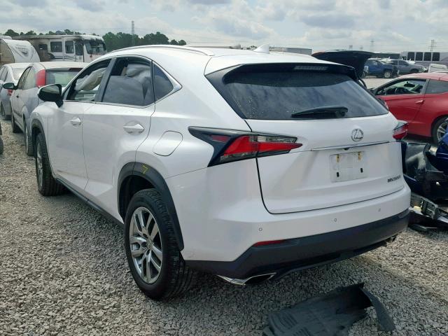 JTJYARBZ1F2003421 - 2015 LEXUS NX 200T WHITE photo 3