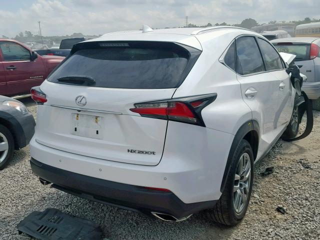 JTJYARBZ1F2003421 - 2015 LEXUS NX 200T WHITE photo 4