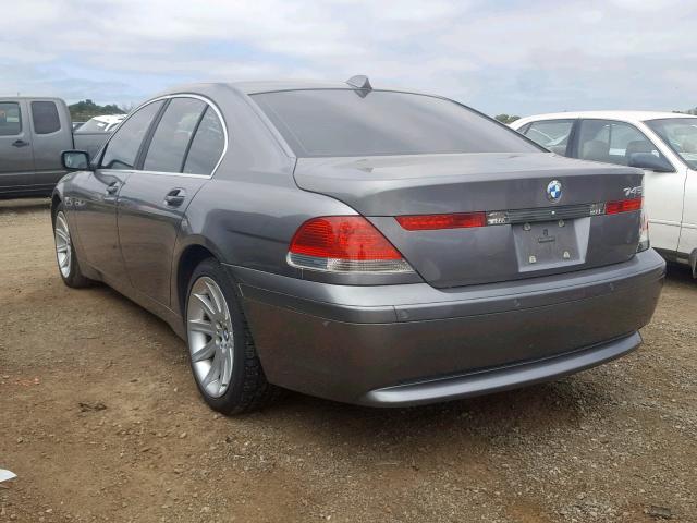 WBAGL63453DP66811 - 2003 BMW 745 I GRAY photo 3