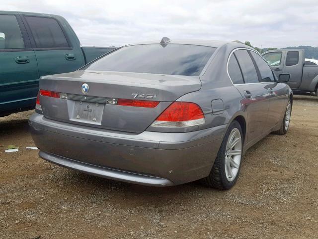 WBAGL63453DP66811 - 2003 BMW 745 I GRAY photo 4