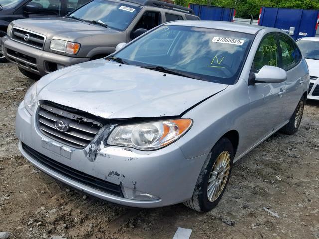 KMHDU46D98U454237 - 2008 HYUNDAI ELANTRA GL GRAY photo 2