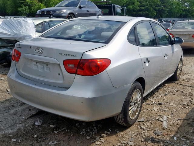 KMHDU46D98U454237 - 2008 HYUNDAI ELANTRA GL GRAY photo 4