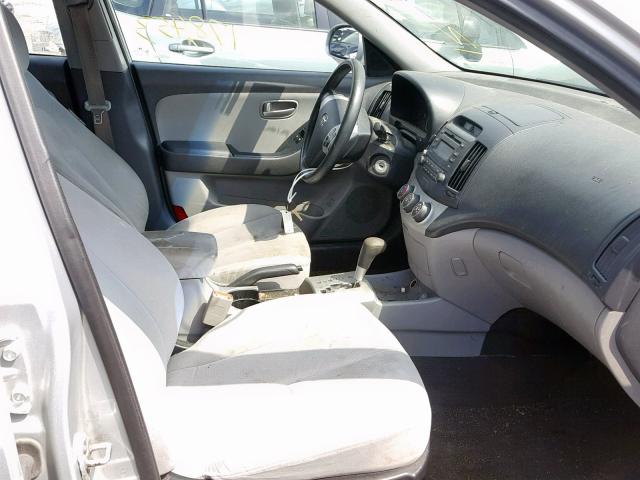 KMHDU46D98U454237 - 2008 HYUNDAI ELANTRA GL GRAY photo 5