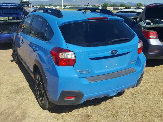 JF2GPABCXG9212712 - 2016 SUBARU CROSSTREK BLUE photo 3