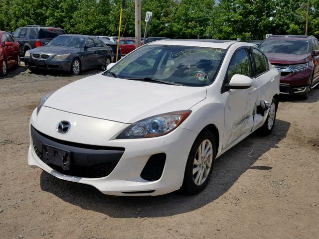 JM1BL1V80C1597265 - 2012 MAZDA 3 I WHITE photo 2