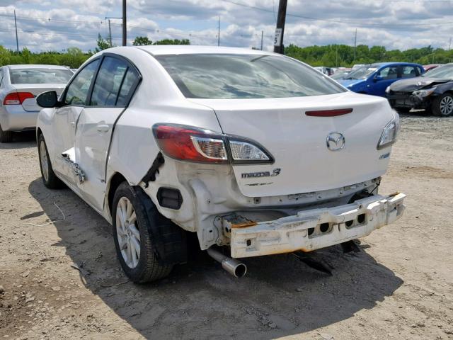 JM1BL1V80C1597265 - 2012 MAZDA 3 I WHITE photo 3