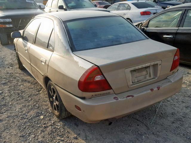 JA3AY26C9YU039179 - 2000 MITSUBISHI MIRAGE DE GOLD photo 3