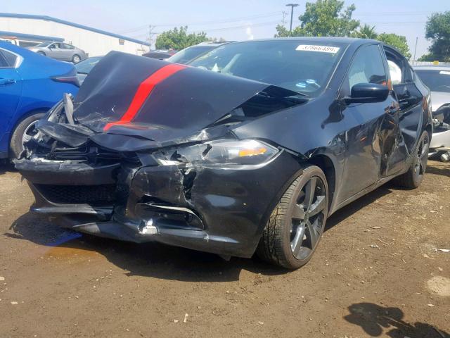 1C3CDFBB3FD391184 - 2015 DODGE DART SXT BLACK photo 2