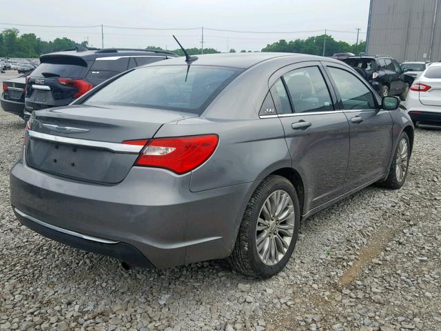 1C3CCBAB5CN282289 - 2012 CHRYSLER 200 LX GRAY photo 4