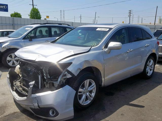 5J8TB3H58DL001802 - 2013 ACURA RDX TECHNO SILVER photo 2